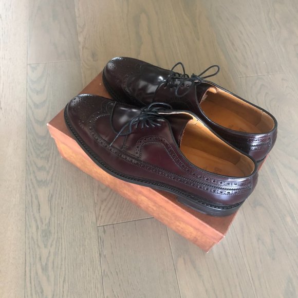 Berwick Burgundy Leather Derby Shoes Size 46.5 EU (LIKE NEW! WORN ONCE) main image 9